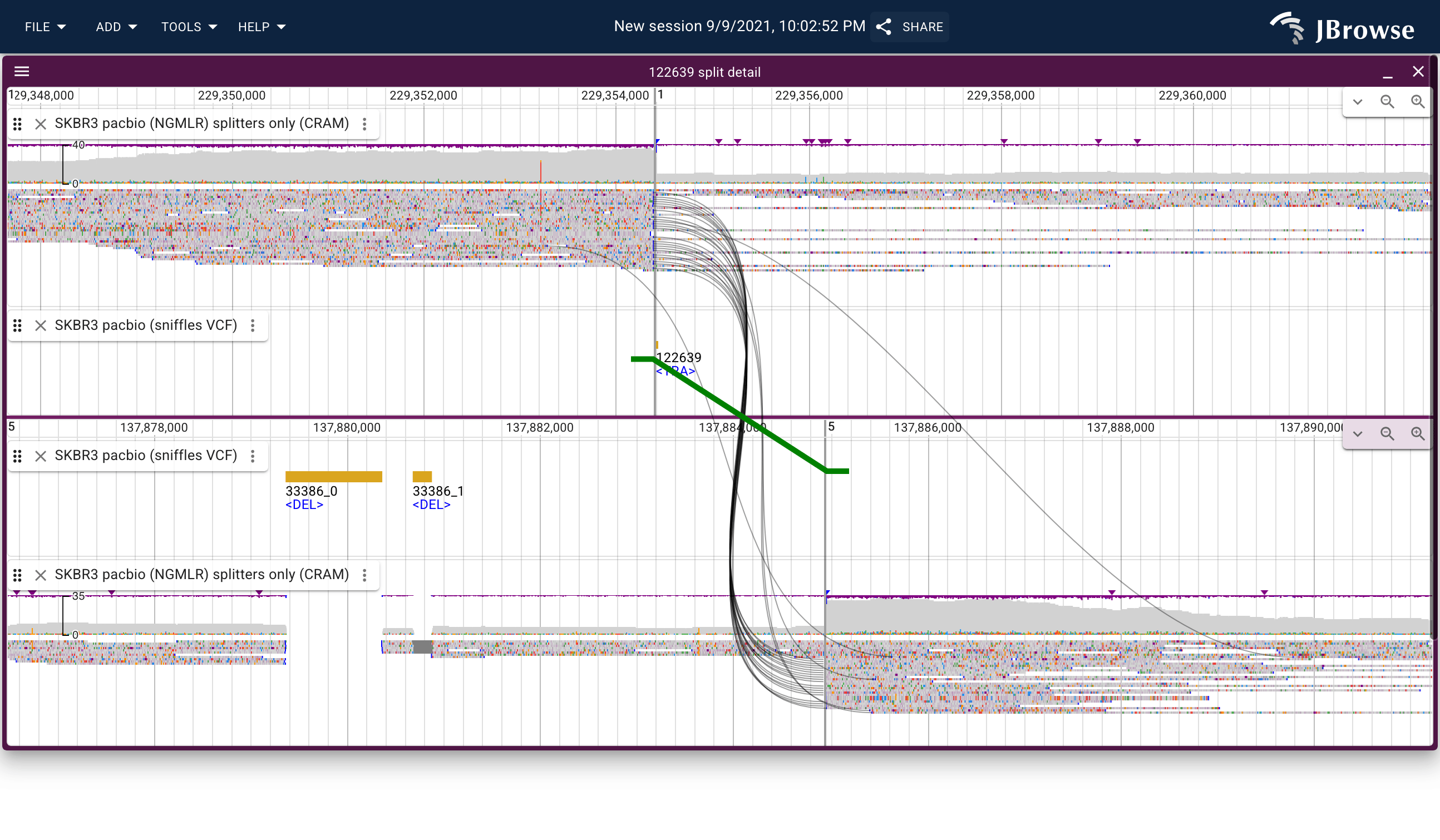Breakpoint split view