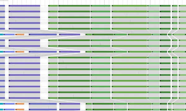 Preview of Synteny from gene symbols (44 E. coli genomes)